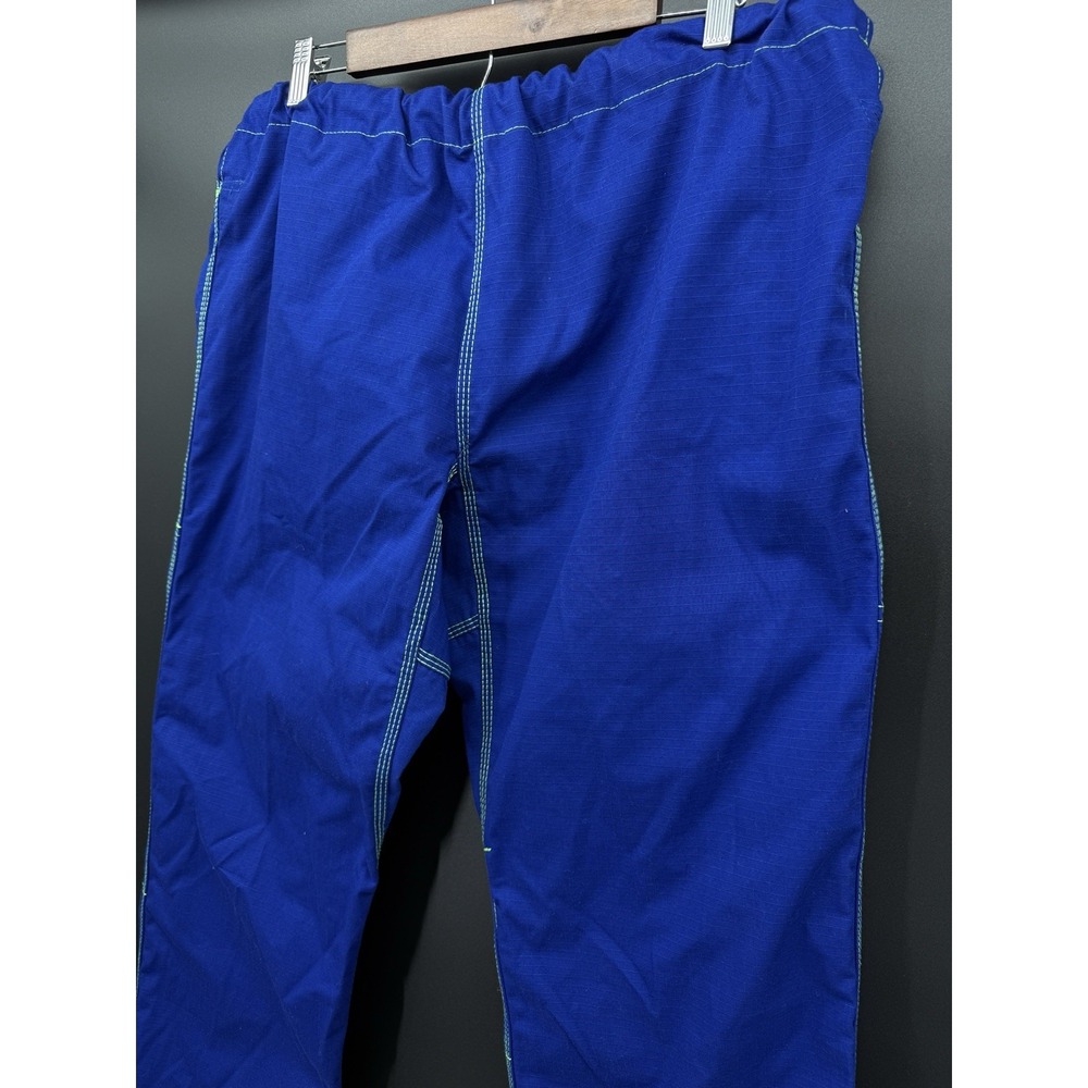 FUJI Suparaito BJJ Gi Pants A3 Blue Ripstop Jiu-Jitsu Unisex 43x29 Drawstring - Picture 11 of 11